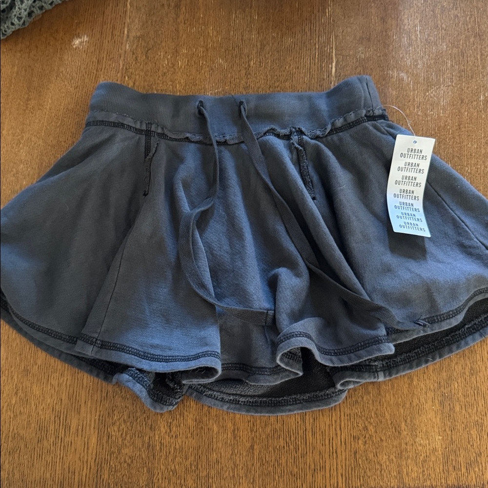 Gray skirt with built-in shorts